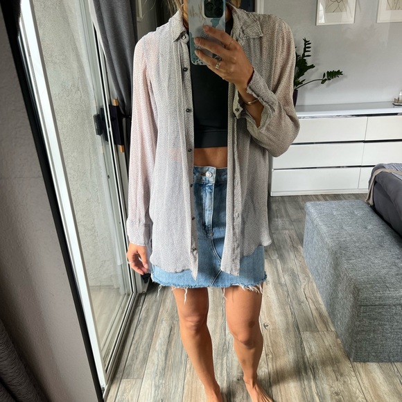M.i.h jeans 100% silk top - Picture 1 of 5